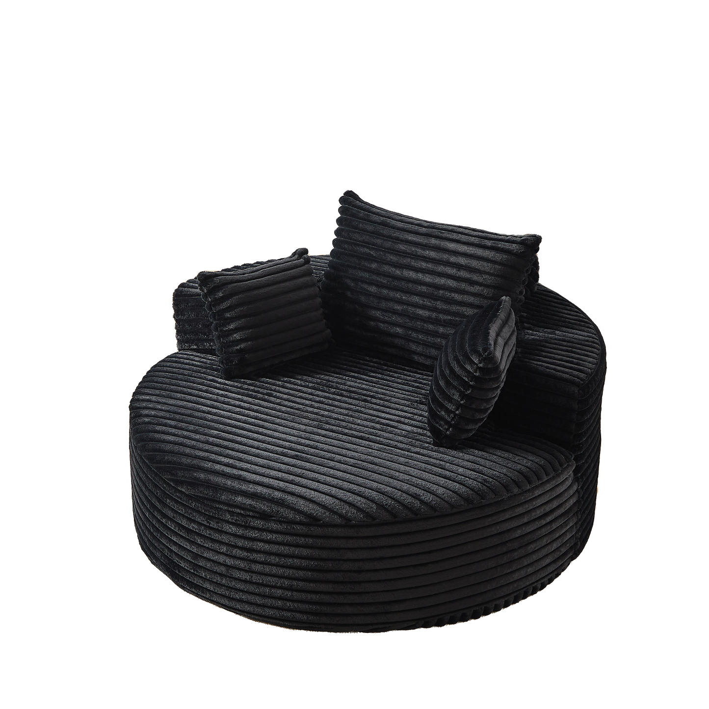 NEW 55''L Corduroy Sponge Fluffy Modern Sleeper Chair Single Sofa