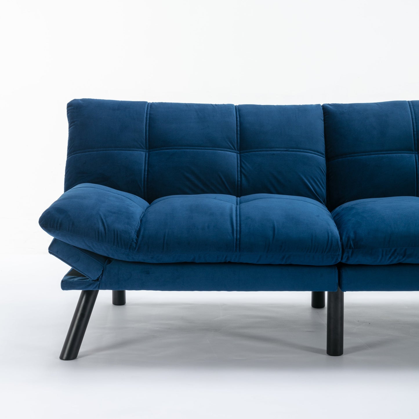 NEW Navy Blue Convertible Folding Modern Sofa Bed