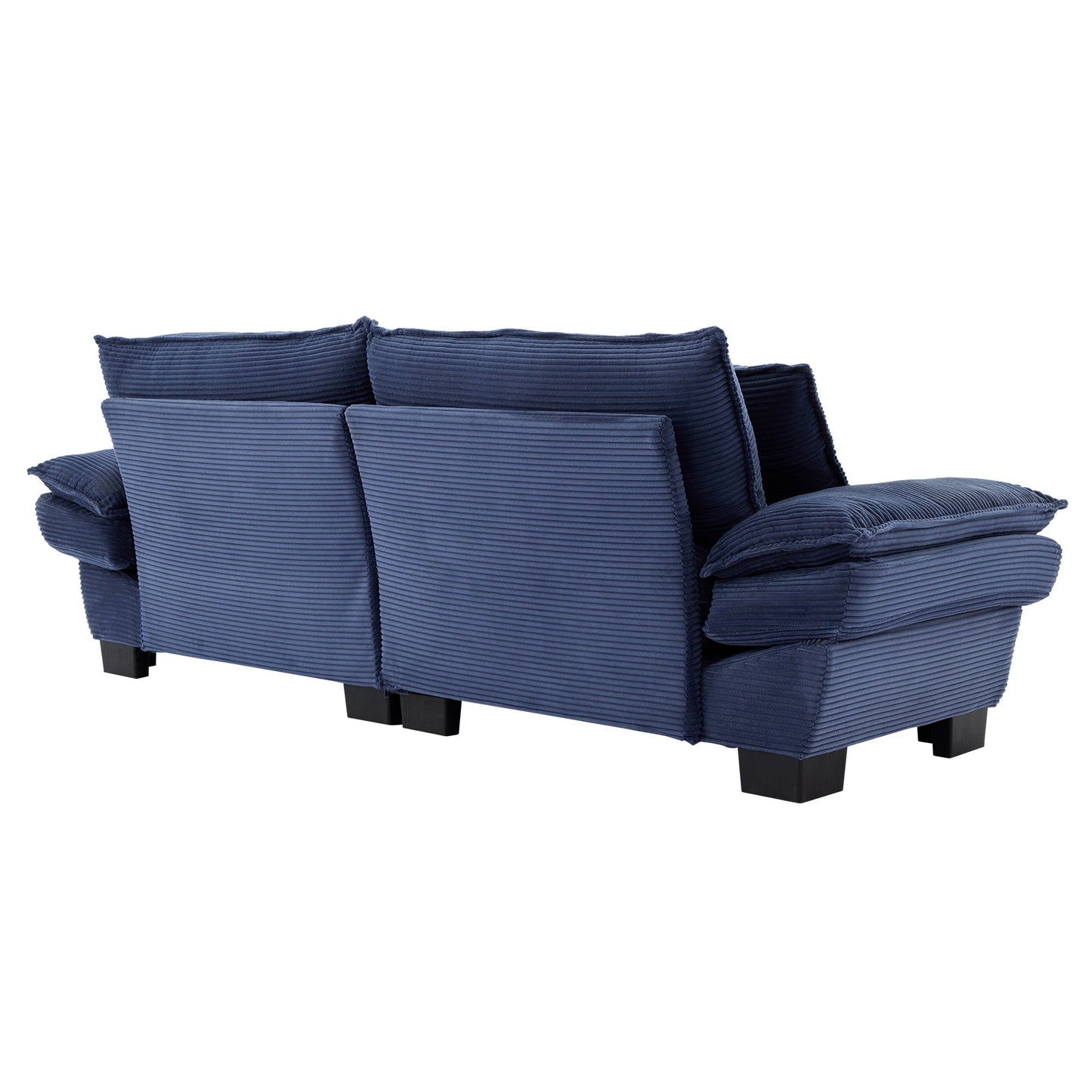 NEW Corduroy Sofa Sleeper Couch Loveseat Sofa with Pillows Comfy Upholstered Deep Seat Sofa for Bedroom,Living Room,Apartment,Office,Dorm-Blue Corduroy