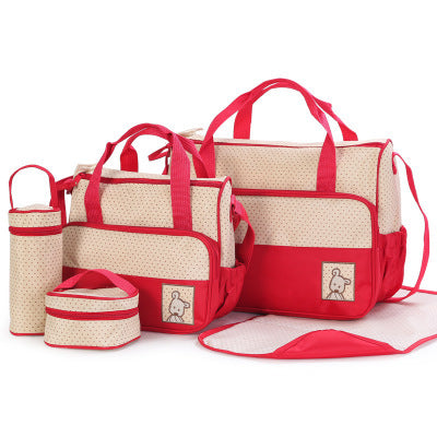 New Baby Diaper Bag Suits For Mom Baby Bottle Holder Mother Mummy Stroller Maternity Nappy Bags Sets