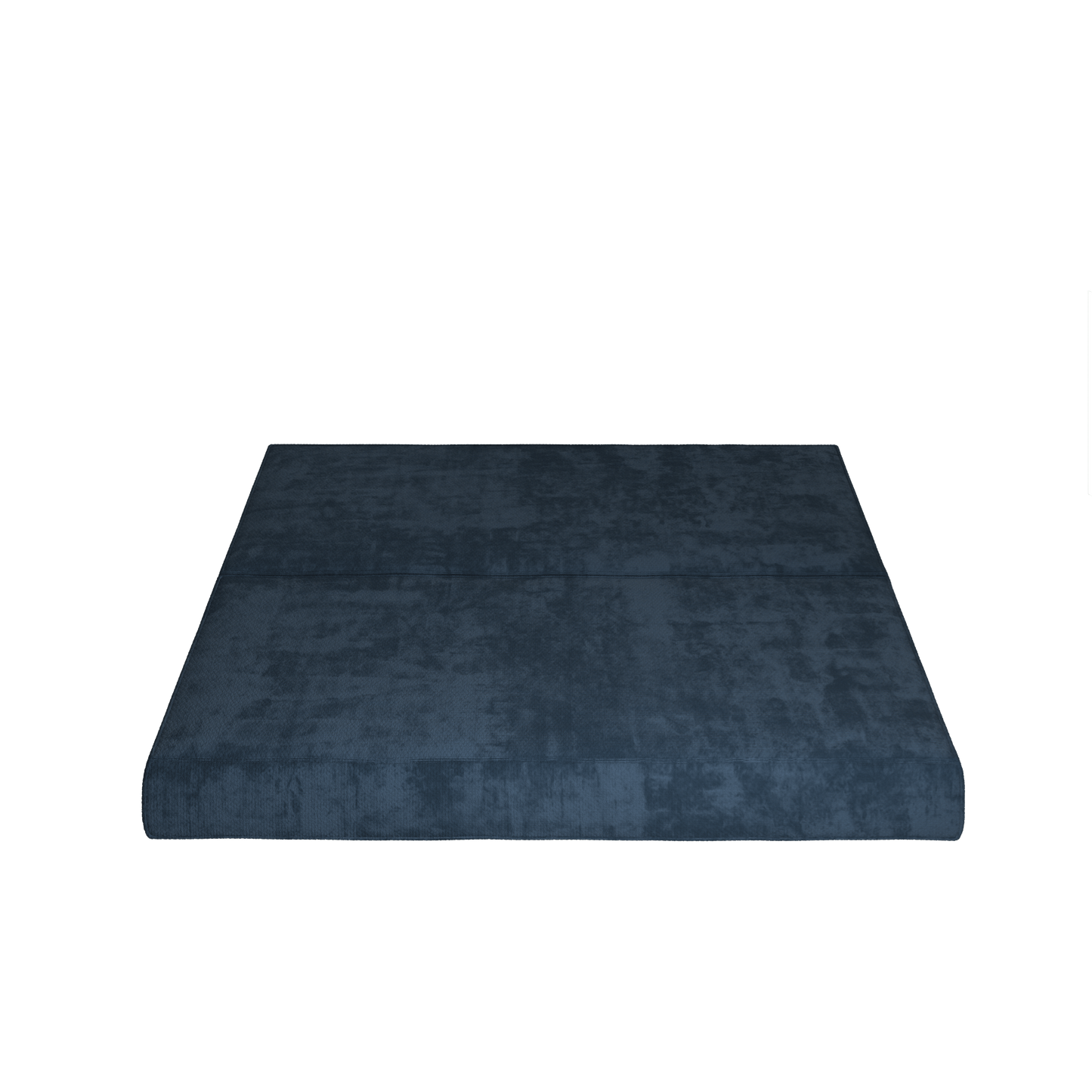 NEW 80' Convertible Couch Bed with 2 Pillows, 3-Seat Folding Floor Couch & King Size Bed Mattress, DIY Combination,Chenille,Blue