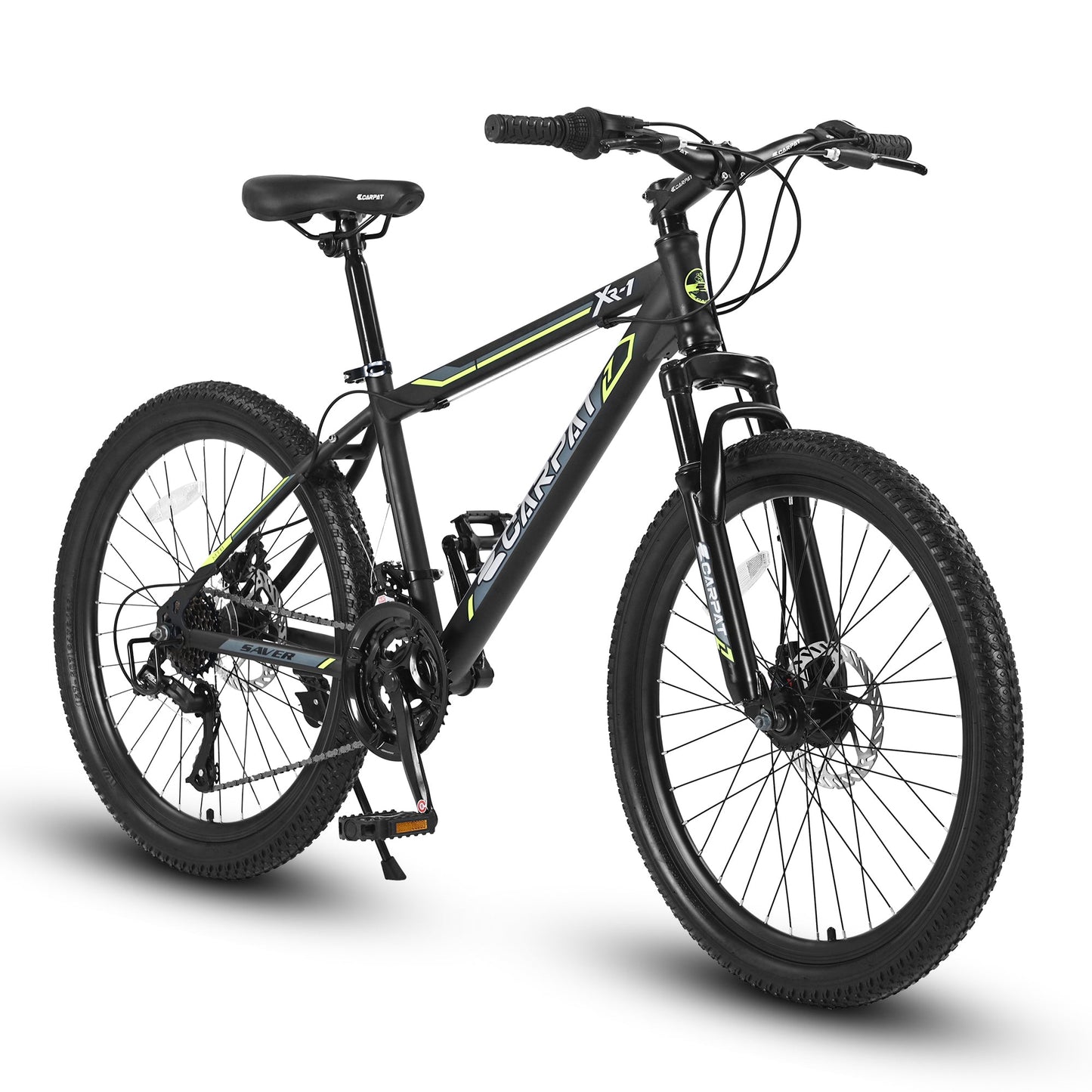 NEW S24102  24 Inch Mountain Bike Boys Girls, Steel  Frame, Shimano 21 Speed Mountain Bicycle with Daul Disc Brakes and Front Suspension MTB