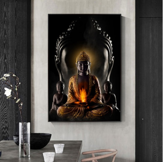 NEW God Buddha Wall Art Canvas  Modern Buddha Canvas Art Paintings On The Wall Canvas Pictures Buddhism Posters Wall Decor