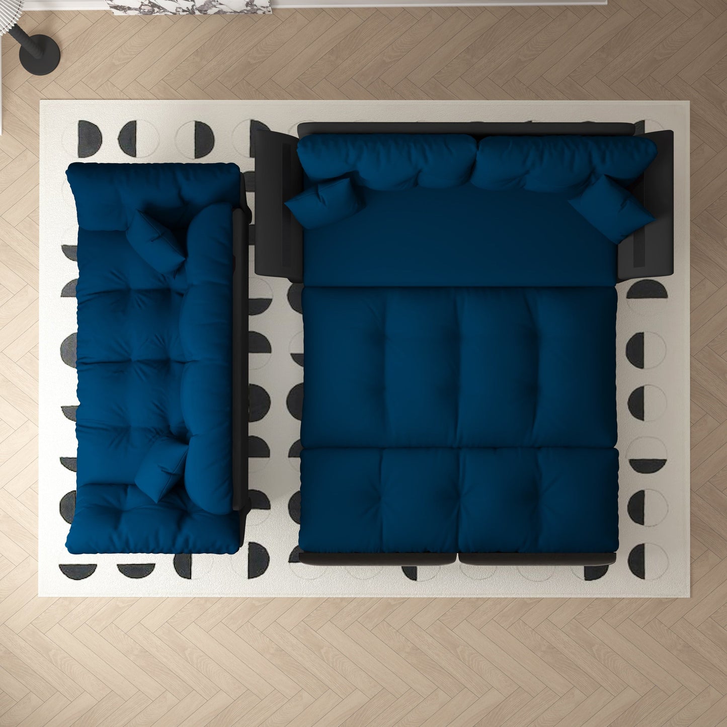 NEW Queen Pull Out Sofa Bed, 3-in-1 Convertible Sleeper
