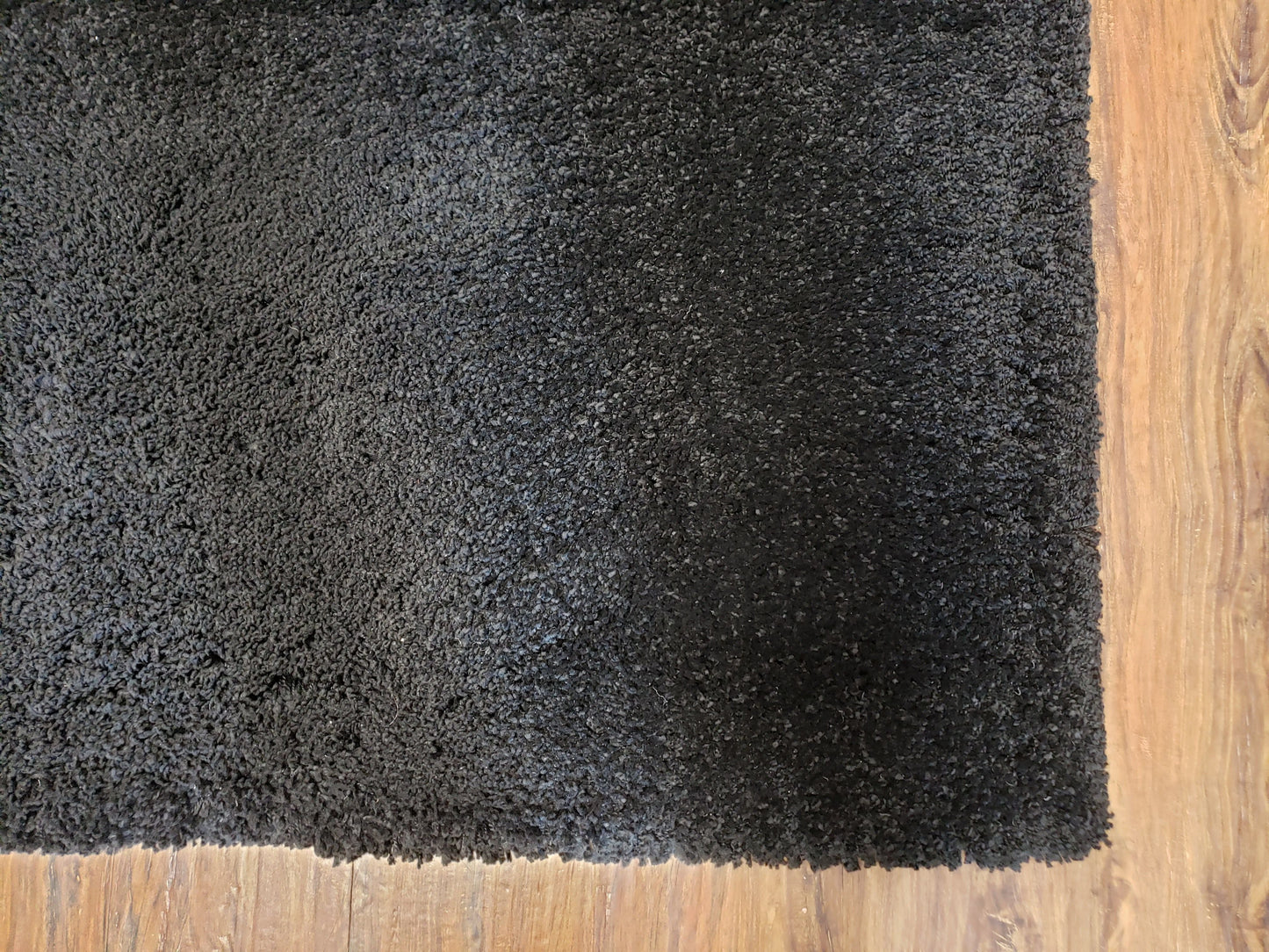 USED Black Shag Rug 8x10, Savafieh Milan Fluffy Black Carpet, Room Sized Shag Rug, Modern Contemporary Rug, Soft Living Room Rug, Bedroom Rug