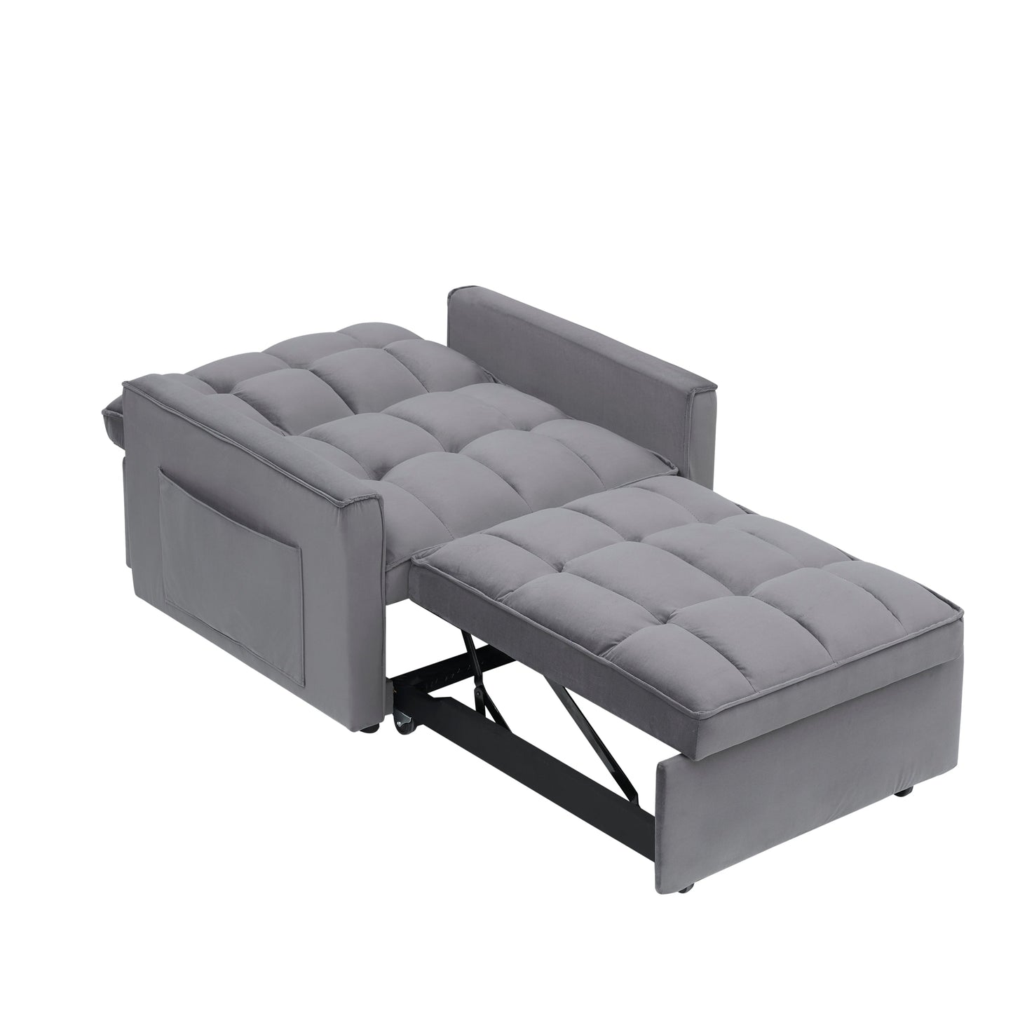 NEW Sofa bed chair 3 in 1 convertible, recliner, single recliner, suitable for small Spaces with adjustable back black  dark grey