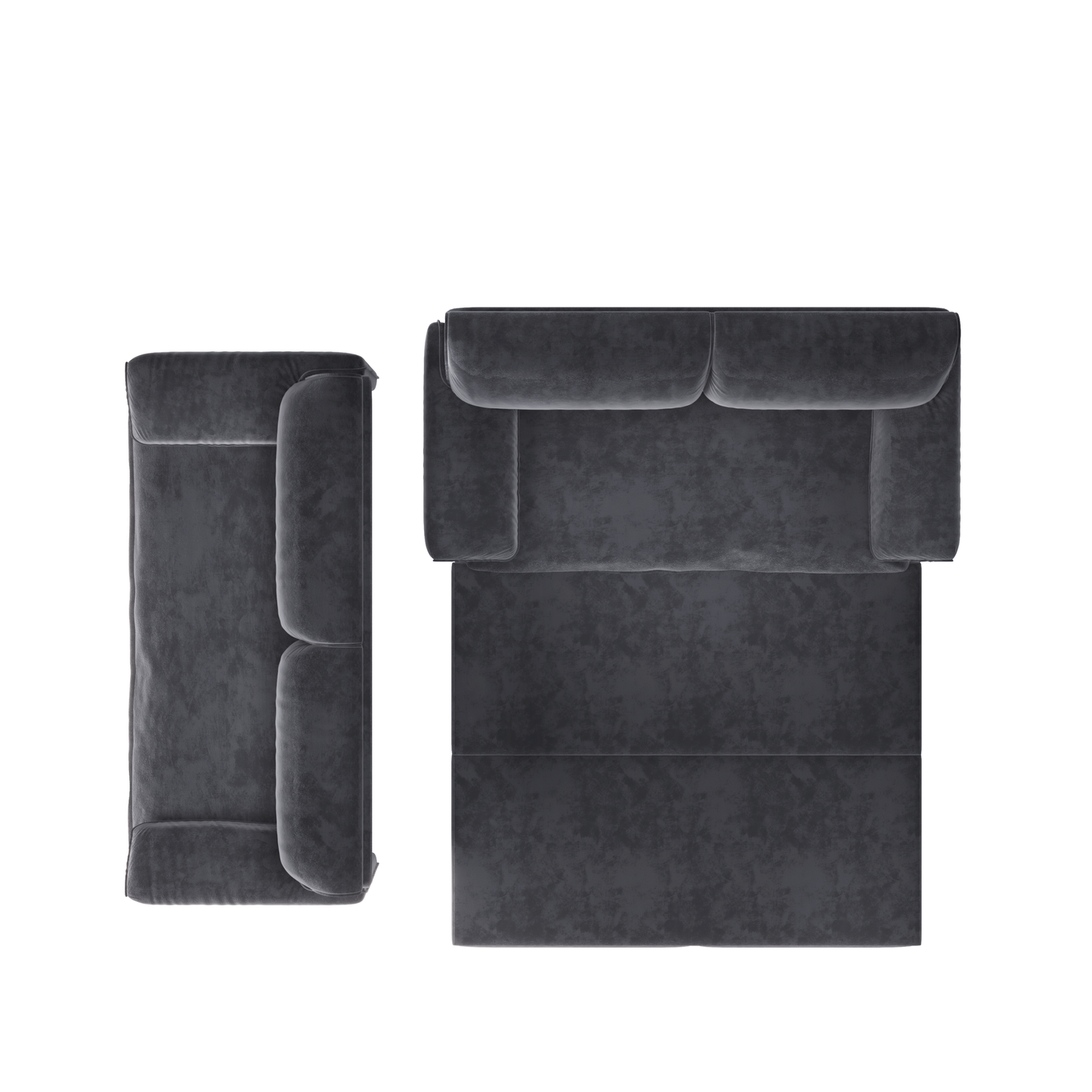 NEW 66' Queen Pull Out 3-in-1 Convertible Sleeper Sofa Bed Multi-Functional Velvet Loveseat with Side Storage