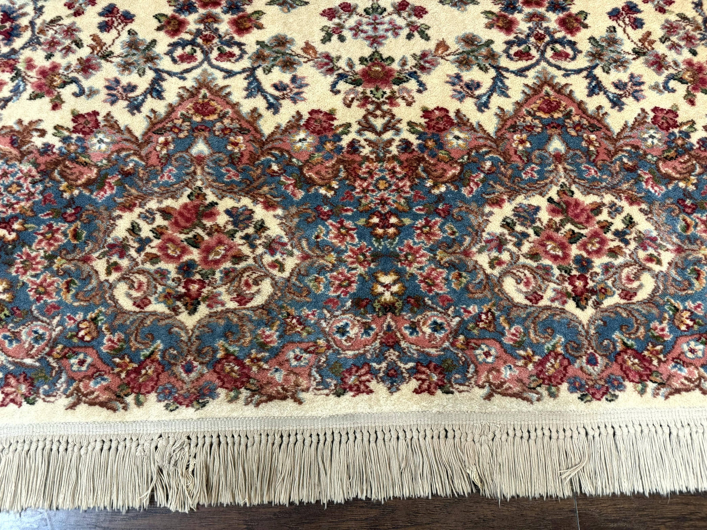 USED Karastan Rug 8.8 x 12 Ivory Kirman #788, Original 700 Series, Wool Karastan Carpet, Karastan Area Rug, Vintage Karastan, Living Room Rug