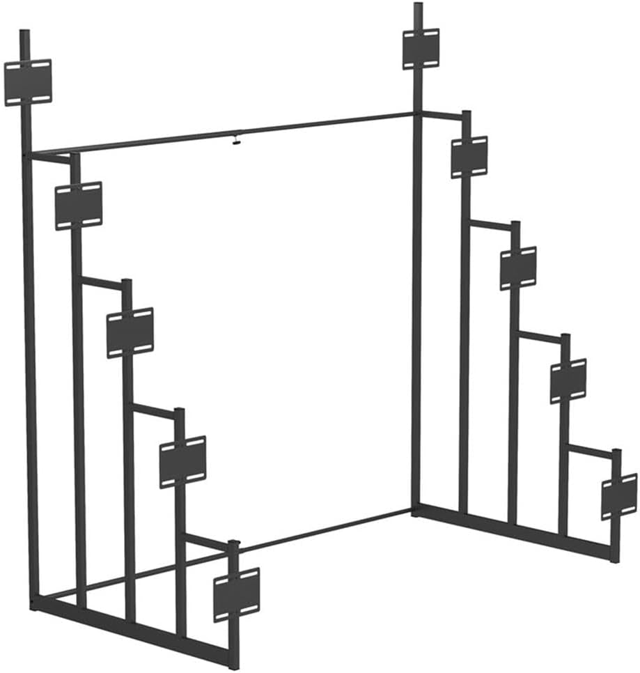NEW 5-Tier Modern Metal Headboard Display Rack in Black