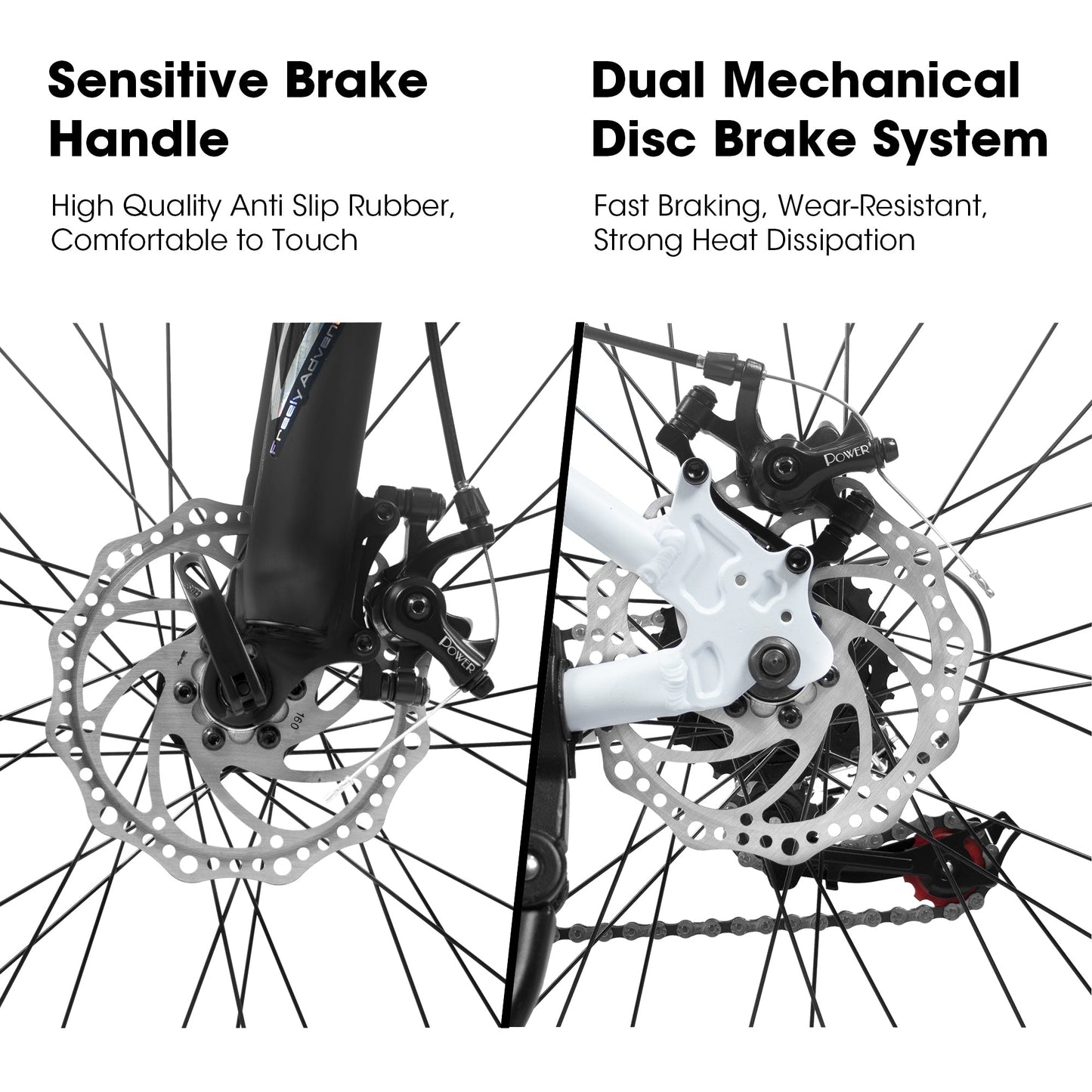 NEW A27366 27 Inch Mountain Bike 21 Speed, Suspension Fork, Aluminum Frame Disc Brake, Mountain biking for both men and women.