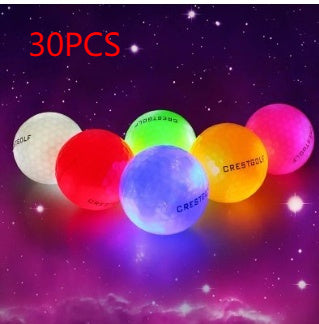 NEW LED Glowing Golf Ball Night Practice 6 Pieces In A Box