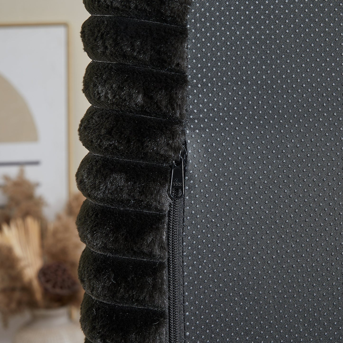 NEW 62.5-Inch Corduroy Sponge Sofa Couch Lounge Fluffy Modern Sleeper Chair