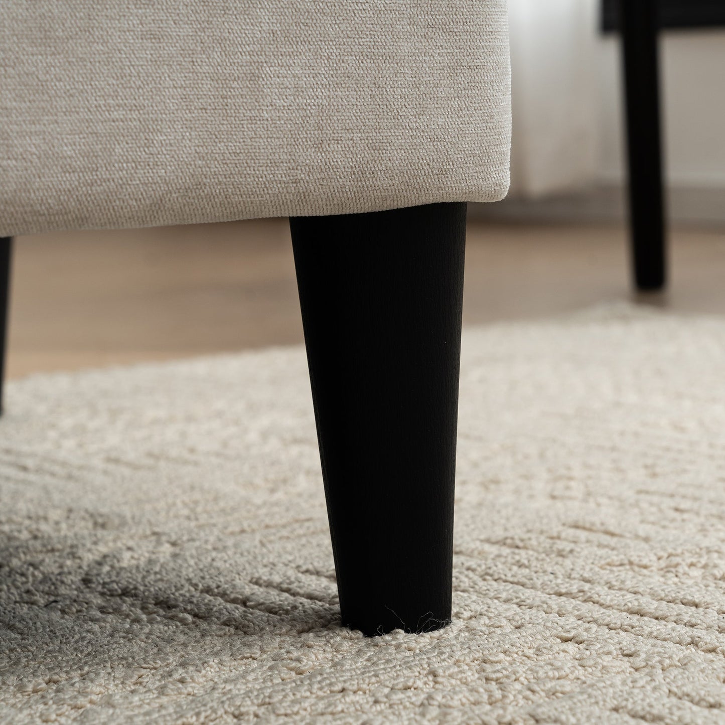 NEW Beige Multi-Functional Fabric Metal Frame Modern Style Pull Out Loveseat