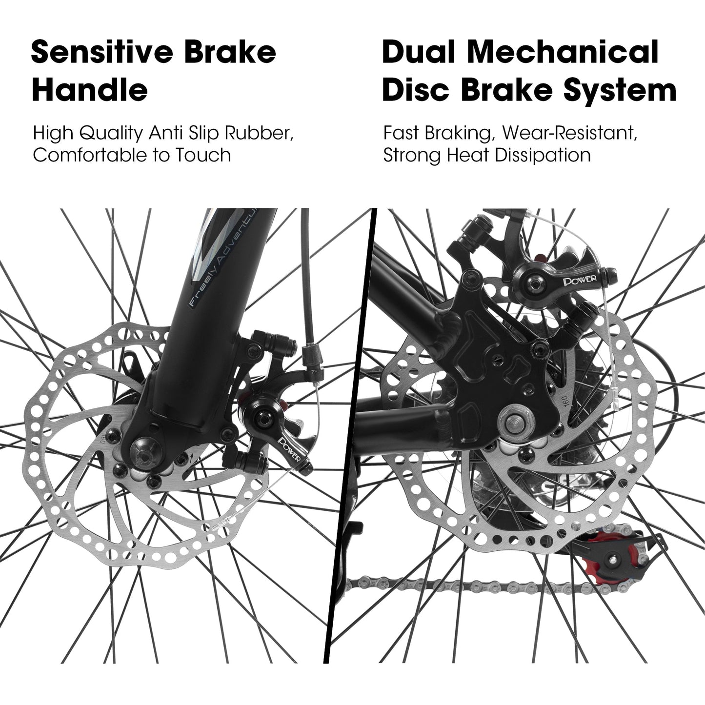 NEW A27366 27 Inch Mountain Bike 21 Speed, Suspension Fork, Aluminum Frame Disc Brake, Mountain biking for both men and women.