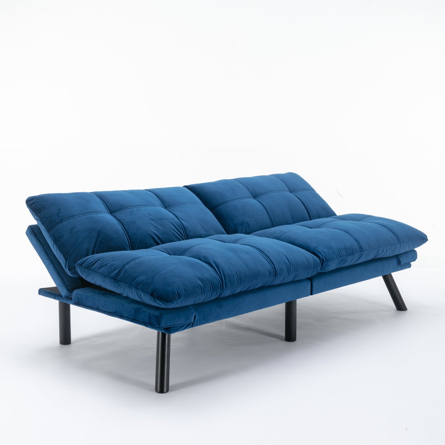 NEW Navy Blue Convertible Folding Modern Sofa Bed