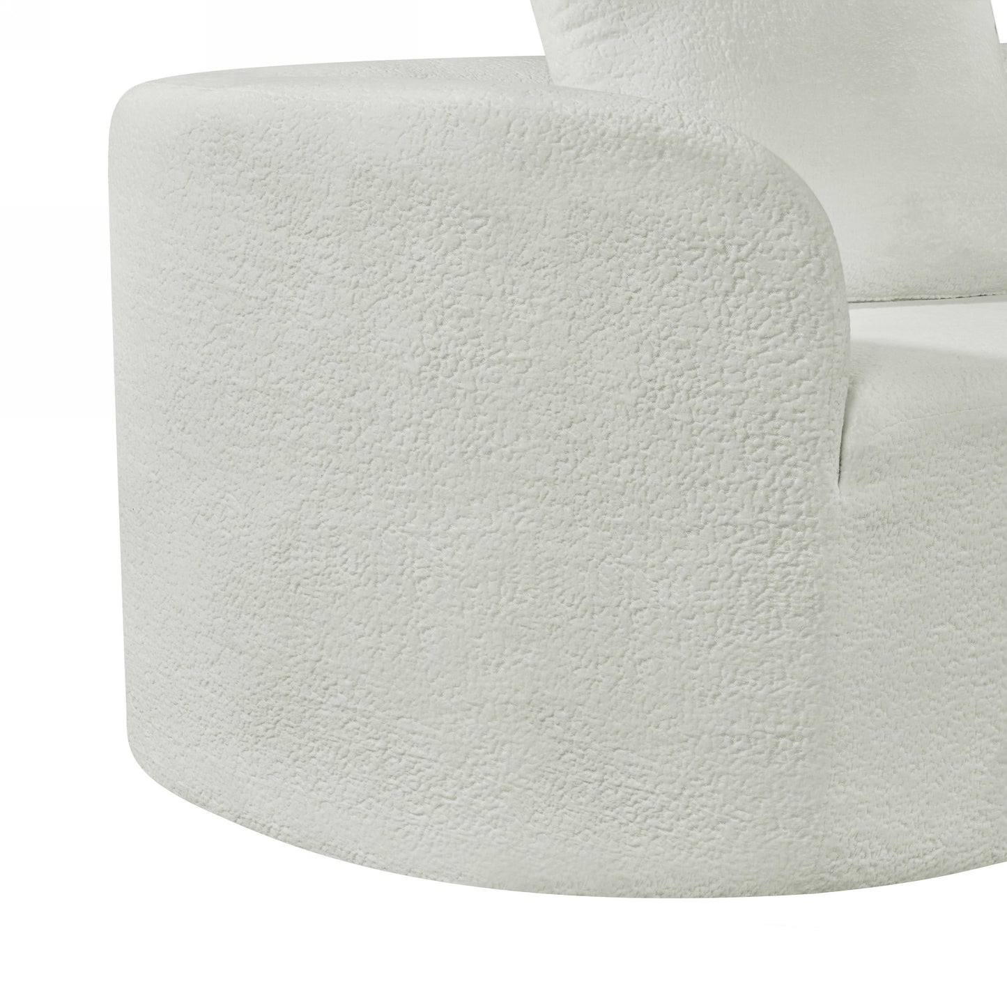 NEW 116' Modern Curved Sectional Sofa with High-Density Fully Compressed Sponge and Chaise Lounge, Pearl Upholstery, 2-Piece Set, Fully Assembled Right Hand Facing, Perfect for Living Room, Lounge