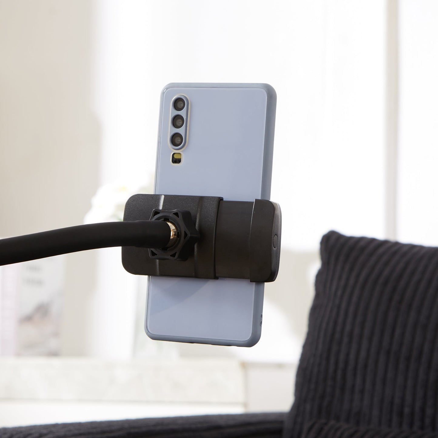 NEW Convertible Chaise Lounge 63' Loveseat Sofa Bed with USB Ports, Cup Holders, Phone Holder & Storage, Black Corduroy