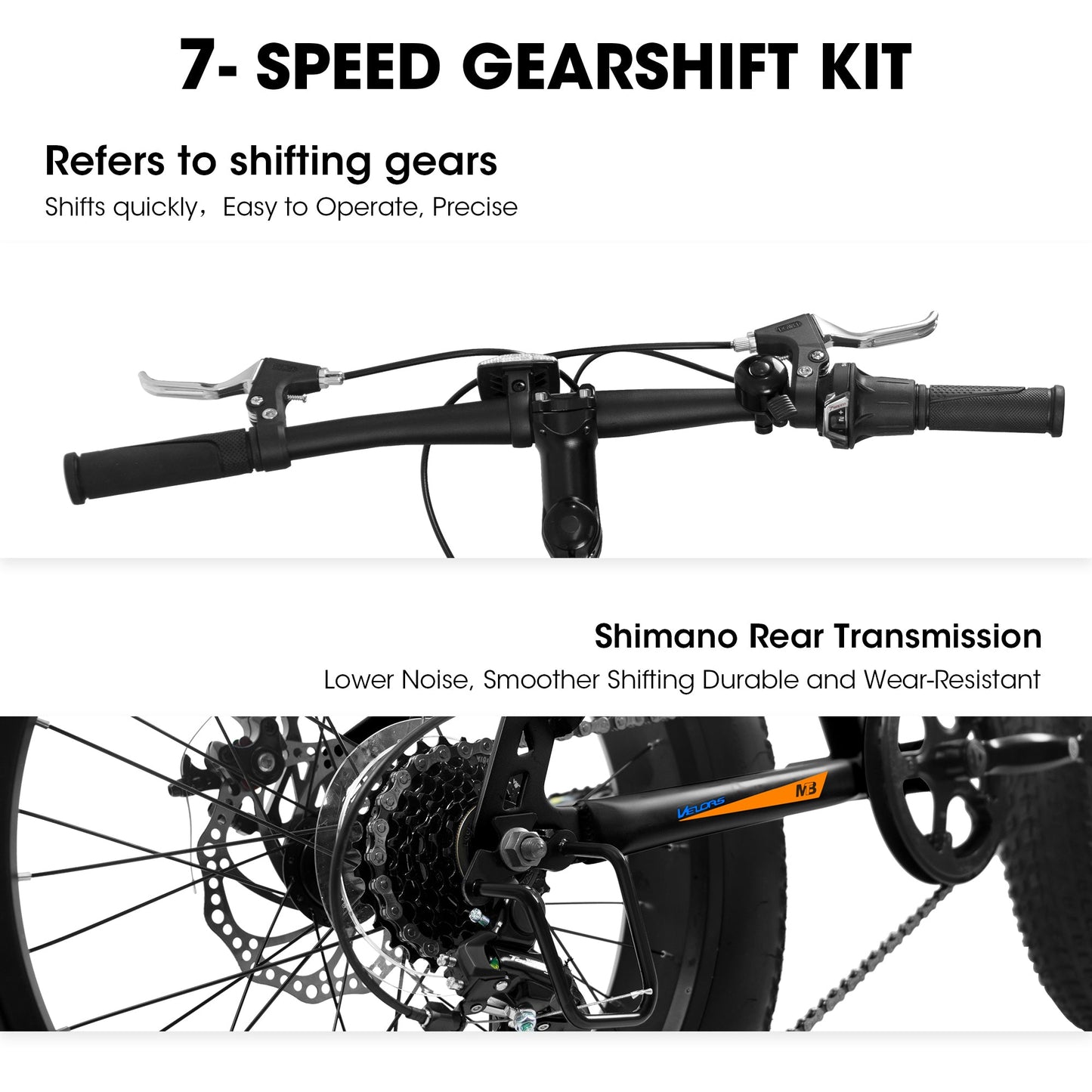 NEW V20235 20 Inch Fat Tire Bike Adult 7 Speed Mountain Bike, Dual Disc Brakes, High Carbon Steel Frame, Front Suspension, Mountain Buggy, City Commuter City Bike, Fat Tire Bike