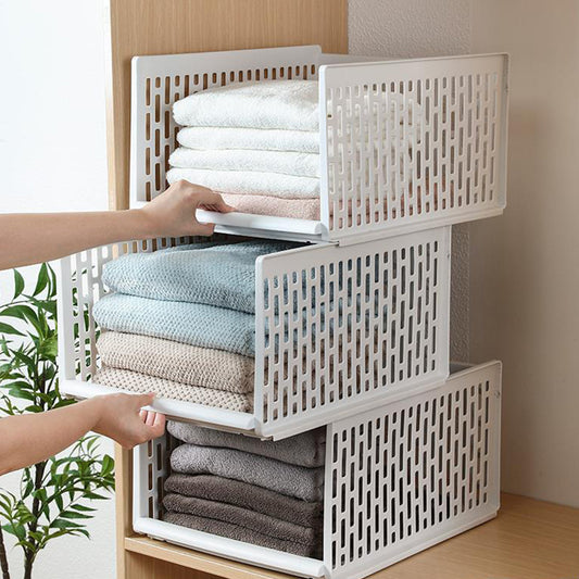 NEW Wardrobe Storage Layered Partition Wardrobe Storage Box