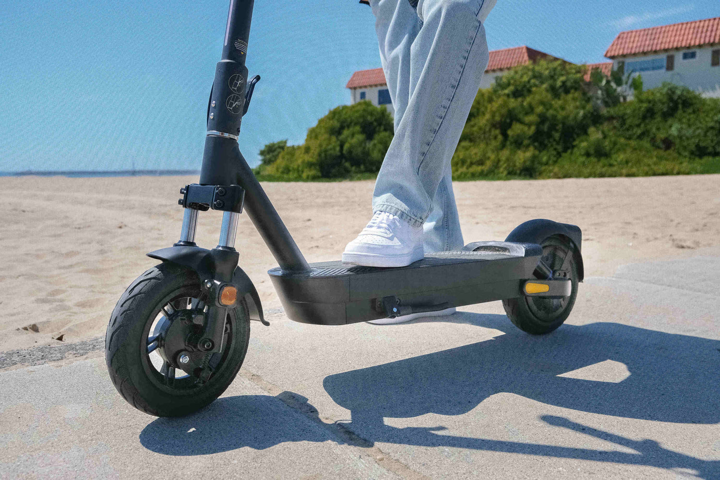 NEW Dual-Suspension Electric Scooter w/ 43.5 Miles Max Operating Range & 24 mph Max Speed - Black