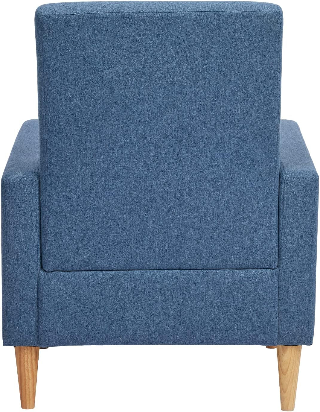 NEW Blue Upholstered Accent Armchair With Back Cushions