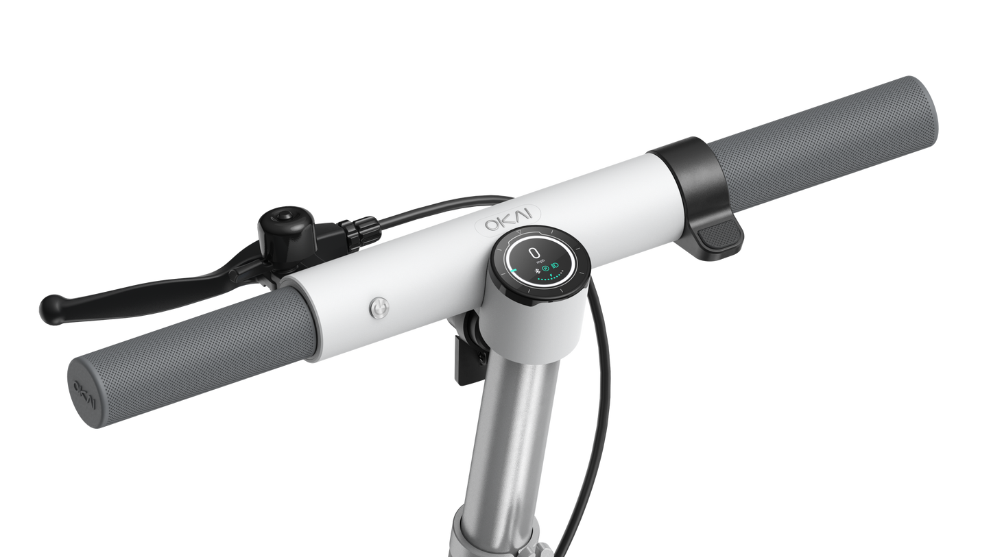 NEW Foldable Electric Scooter w/18.6 Miles Max Operating Range & 15.5 mph Max Speed - White