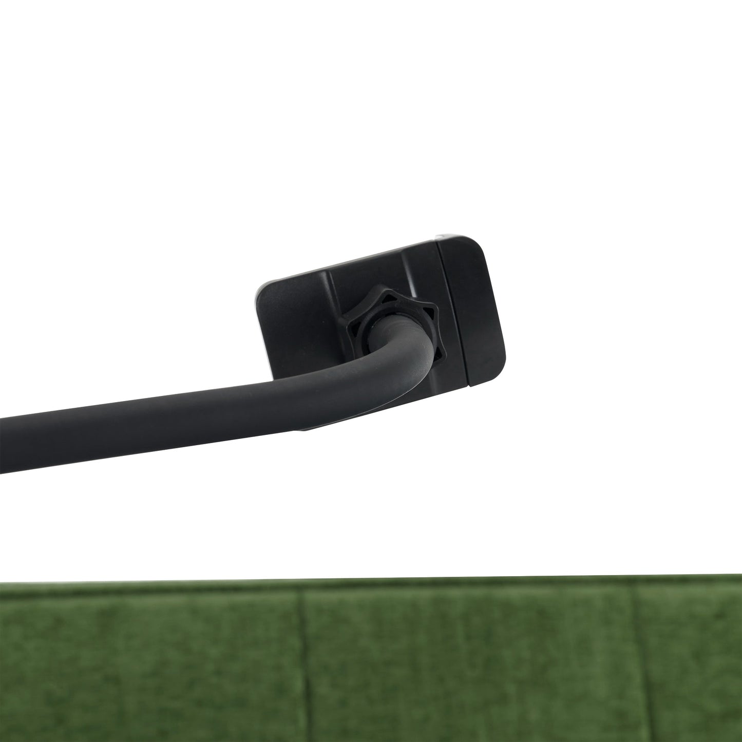 NEW 56.9' Convertible Loveseat Sofa Bed with Adjustable Backrest, USB Ports, Phone Holder, Side Pockets, Green Chenille,