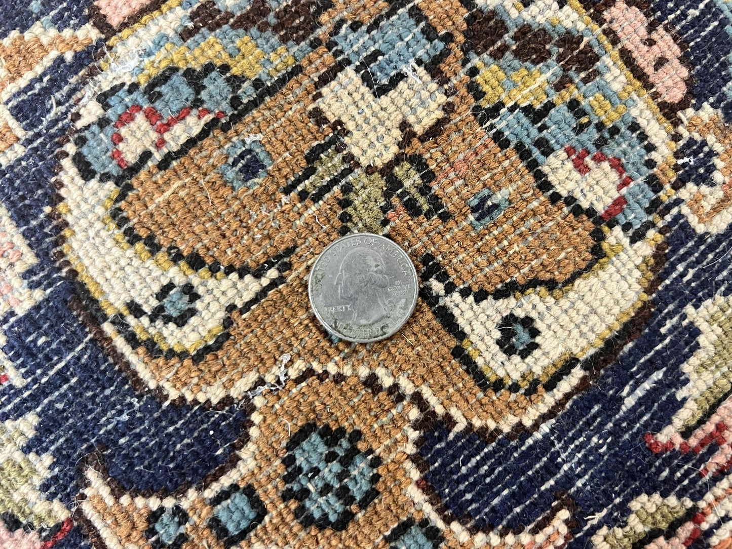 USED Wonderful Persian Qum Rug 10x14, Wool w/ Silk Highlights, Hand Knotted Semi Antique Vintage Carpet, Red, Floral, Fine Weave, Birds Deer Pictorials