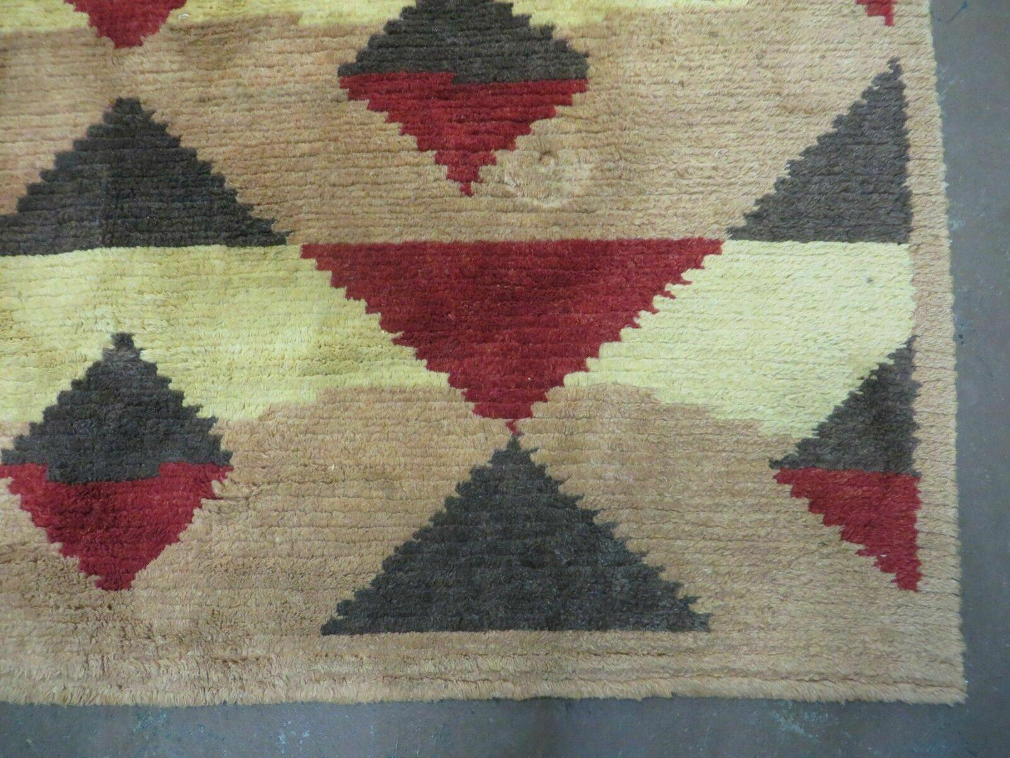 USED 6' X 8' Handmade Tibetan Nepal Chinese Wool Rug Art Deco Contemporary Modern