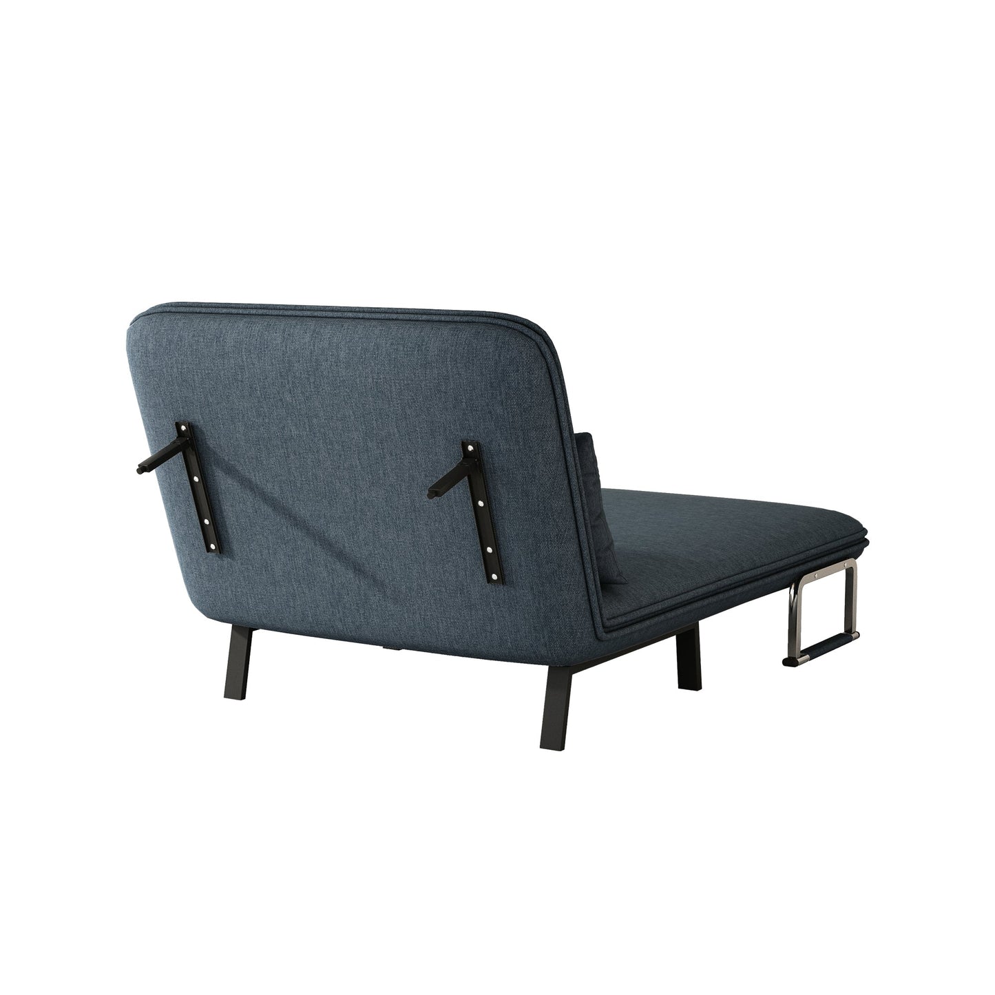 NEW 39″ Convertible Tri-Fold Sturdy Iron Frame Comfortable Sleeper Chair Sofa Bed with Adjustable Backrest & Pillow