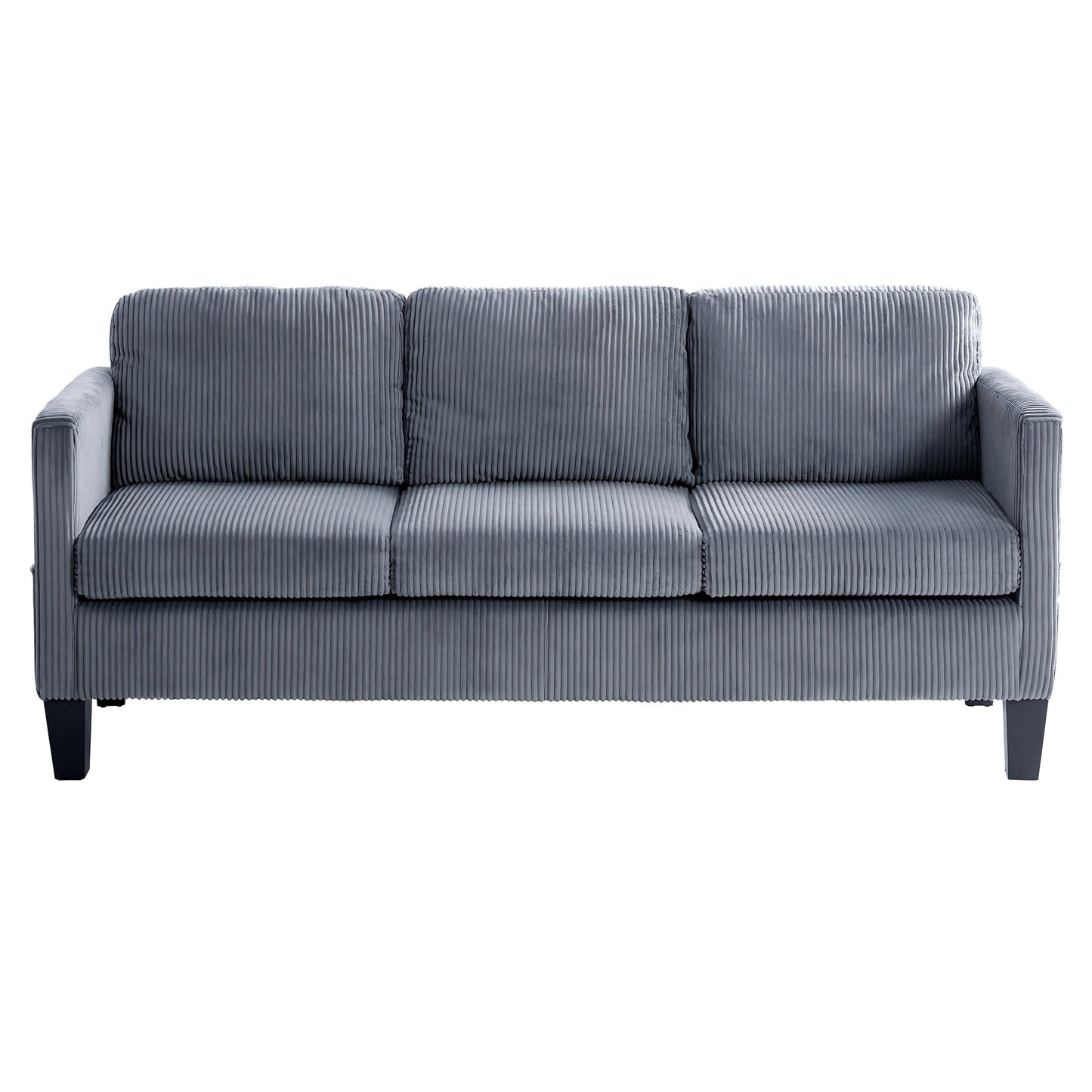 NEW Modern L-Shaped Sectional Sofa with Padded Cashmere Upholstery – Space-Saving Design for Living Rooms & Apartments, Easy Assembly, Grey