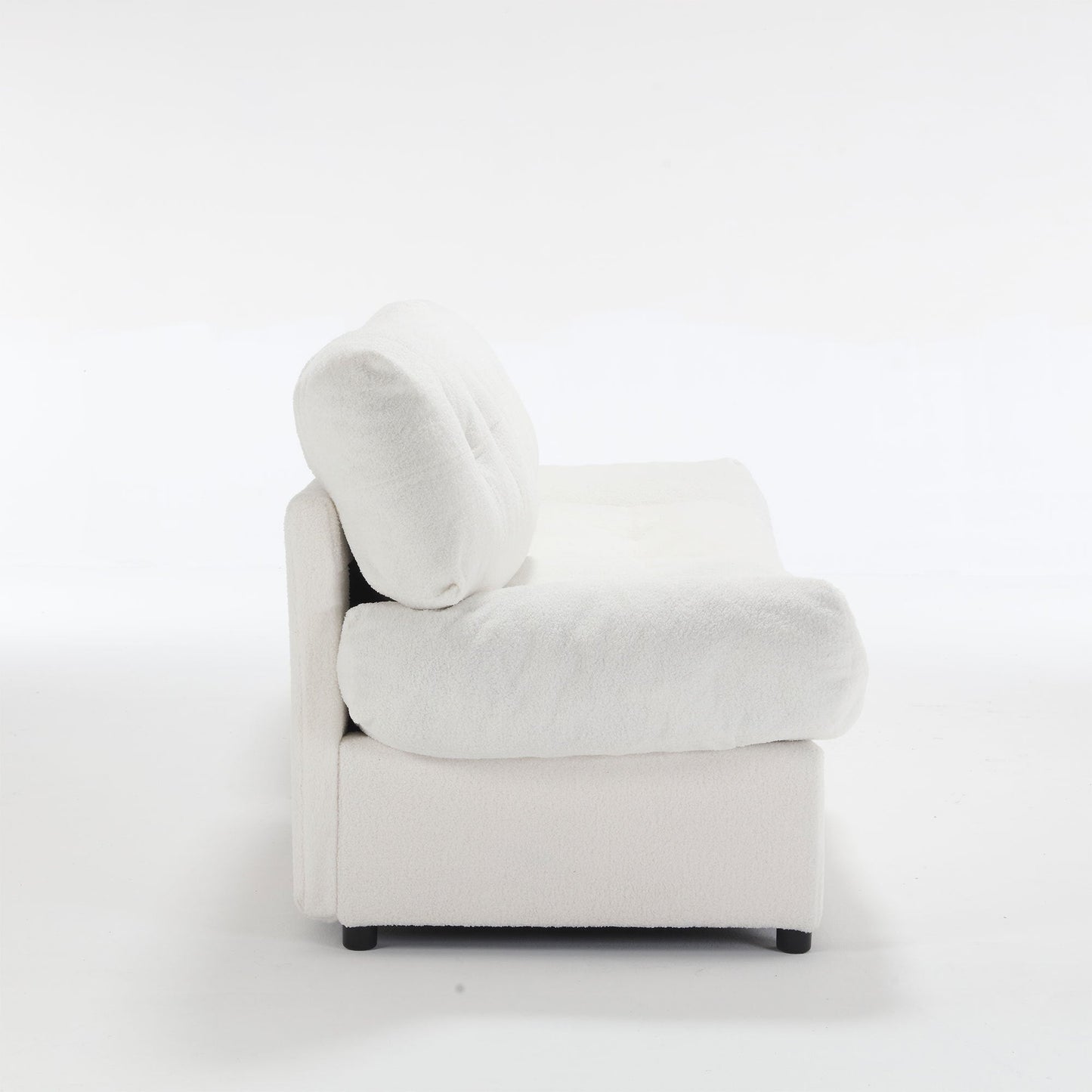 NEW Cloud Style Teddy Velvet Fabric Comfy Padded Sofa Couch