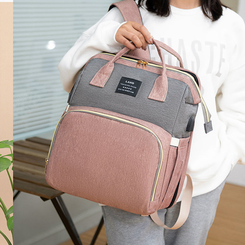 NEW Mummy Baby Crib Backpack Large Capacity Out Milk Insulated Bag Women
