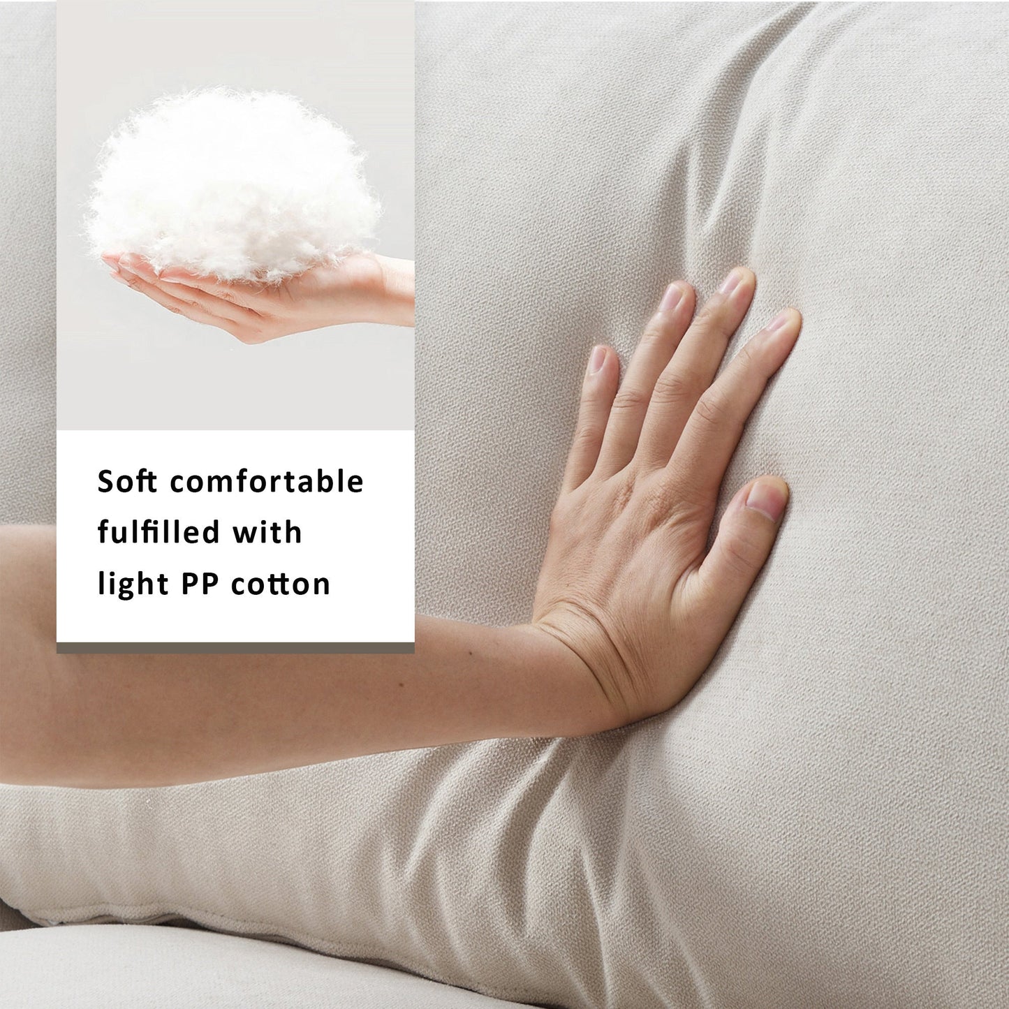 NEW Modern Sectional Sofa with Movable Ottoman and Throw Pillows