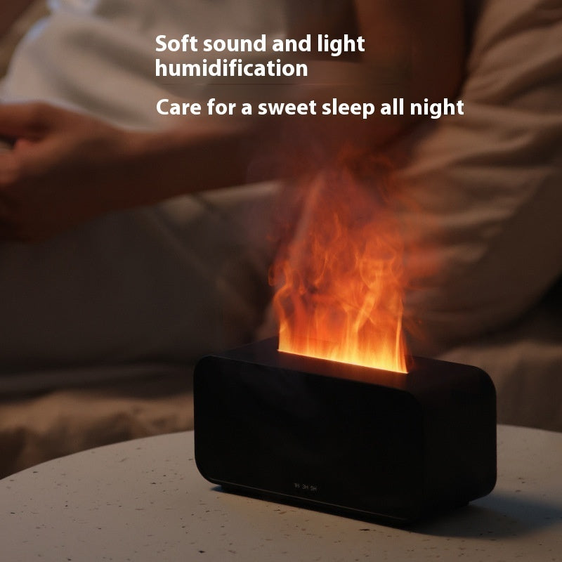 New Timing Simulation Aroma Diffuser Household Flame Humidifier  Aromatherapy Machine Spray Air Flame Humidifier Diffuser