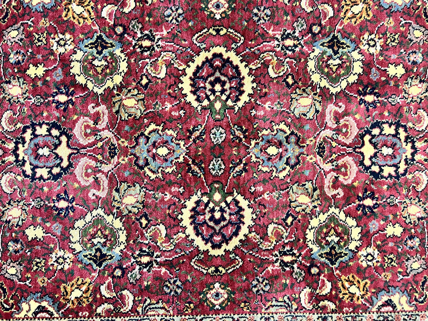 USED Karastan Rug 4x6, Williamsburg Herati #558, Wool Karastan Carpet, Vintage Karastan Persian Area Rug, Wool Pile