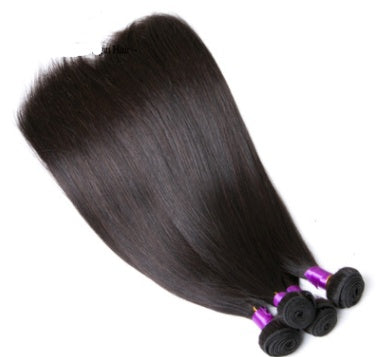 NEW Human Straight Brazilin 1B Natural Color Hair