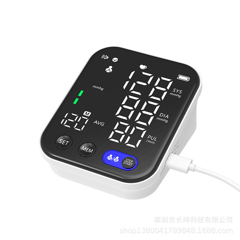 NEW Electronic Blood Pressure Monitor Ultra Clear Large Screen Pulse Sphygmomanometer For Real-time Measurement Of Blood Pressure