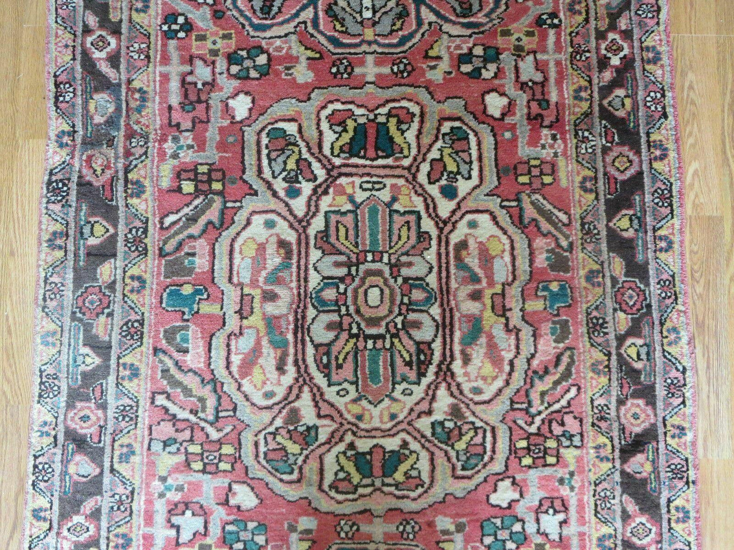 USED 3' 9" X 10' 6" Semi Antique Handmade Turkish Wool Runner Rug