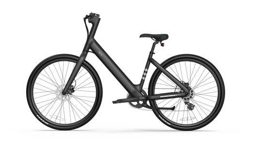 NEW Minimalist Fitness Step-through e-Bike w/ up to 62 miles Max Operating Range and 20 MPH Max Speed - Matte Black
