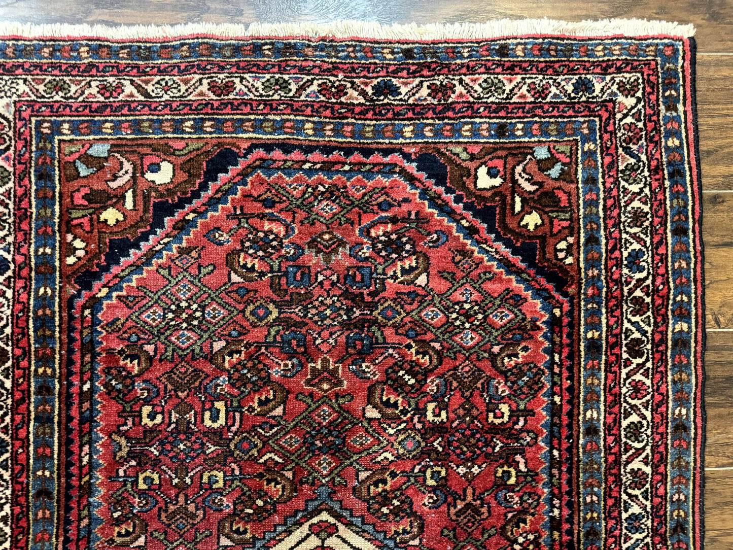 USED Antique Persian Tribal Rug 3.6 x 5, Hamadan Angelas Rug