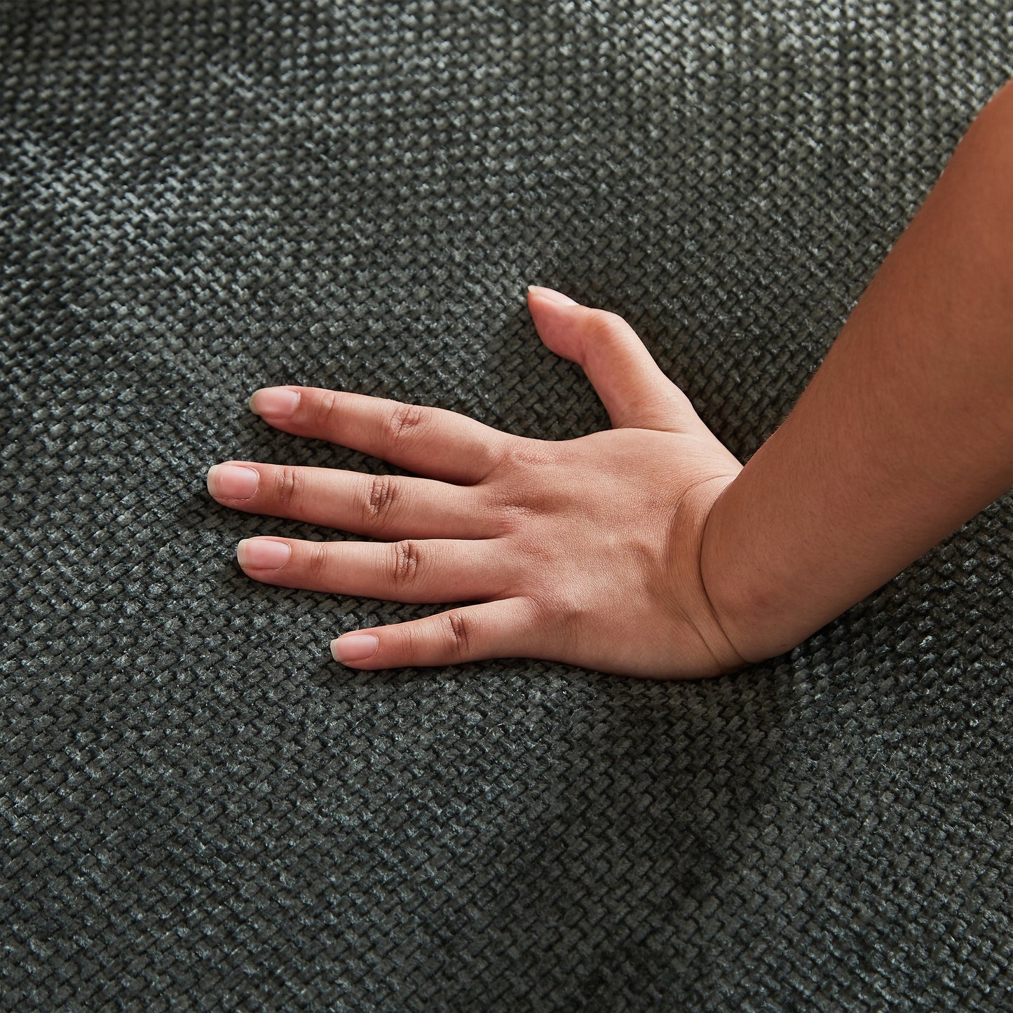 NEW 55''L Chenille Foam Single Swivel Chair, Fluffy Modern Sleeper, 360 Degree Swivel Chair for Living Room, Bedroom, Lounge and Projection Room