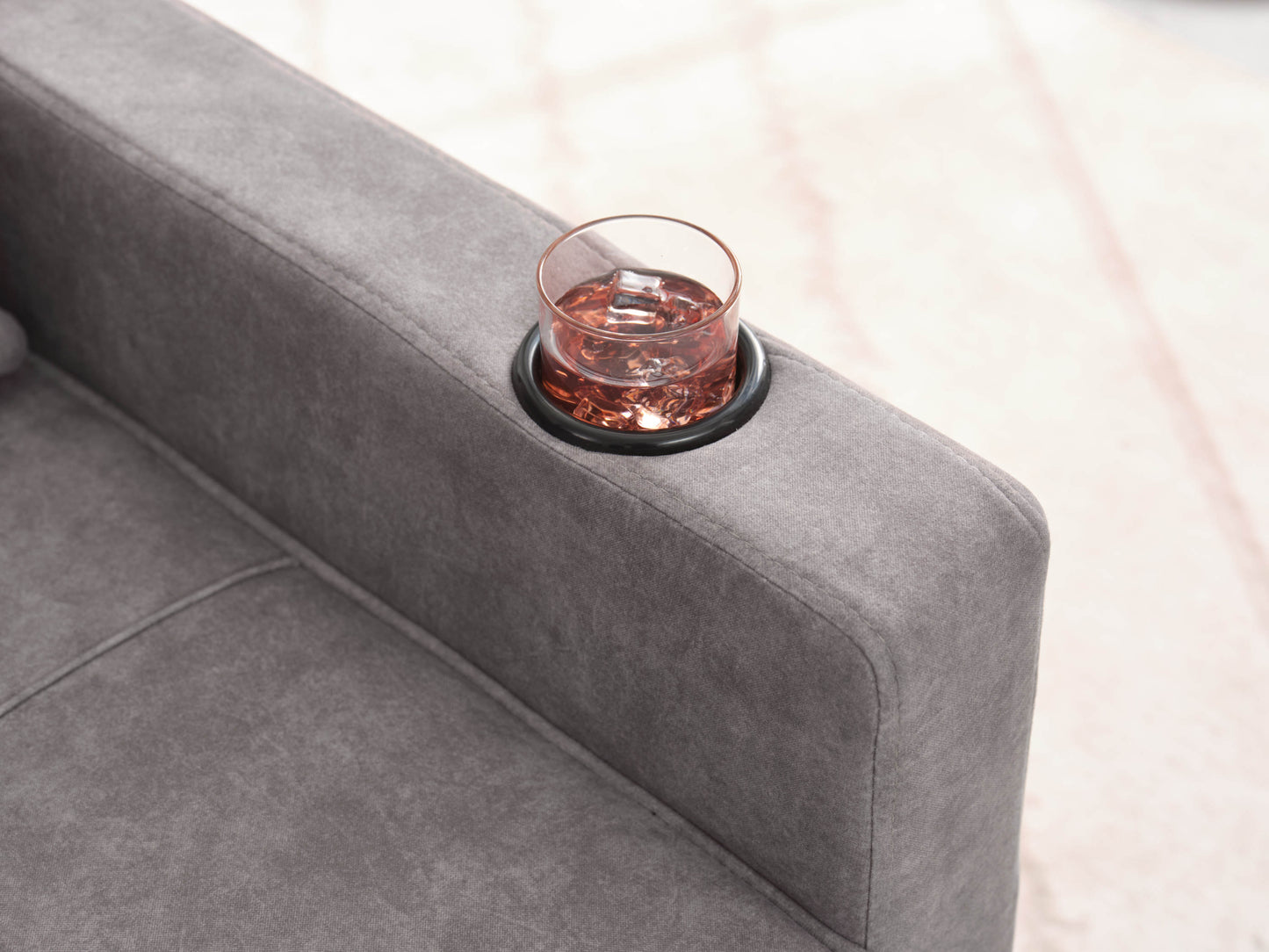 NEW Futon Chair Bed Convertible Chair 3-in-1 Pull Out Sleeper Chair Beds with USB Ports,Wear-resistant and Anti-scratch,  Armchair Bed Sleeper for Living Room (Light Grey Scratch Cloth)