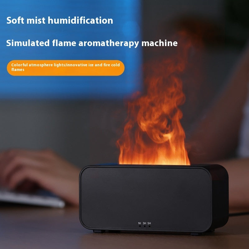 New Timing Simulation Aroma Diffuser Household Flame Humidifier  Aromatherapy Machine Spray Air Flame Humidifier Diffuser