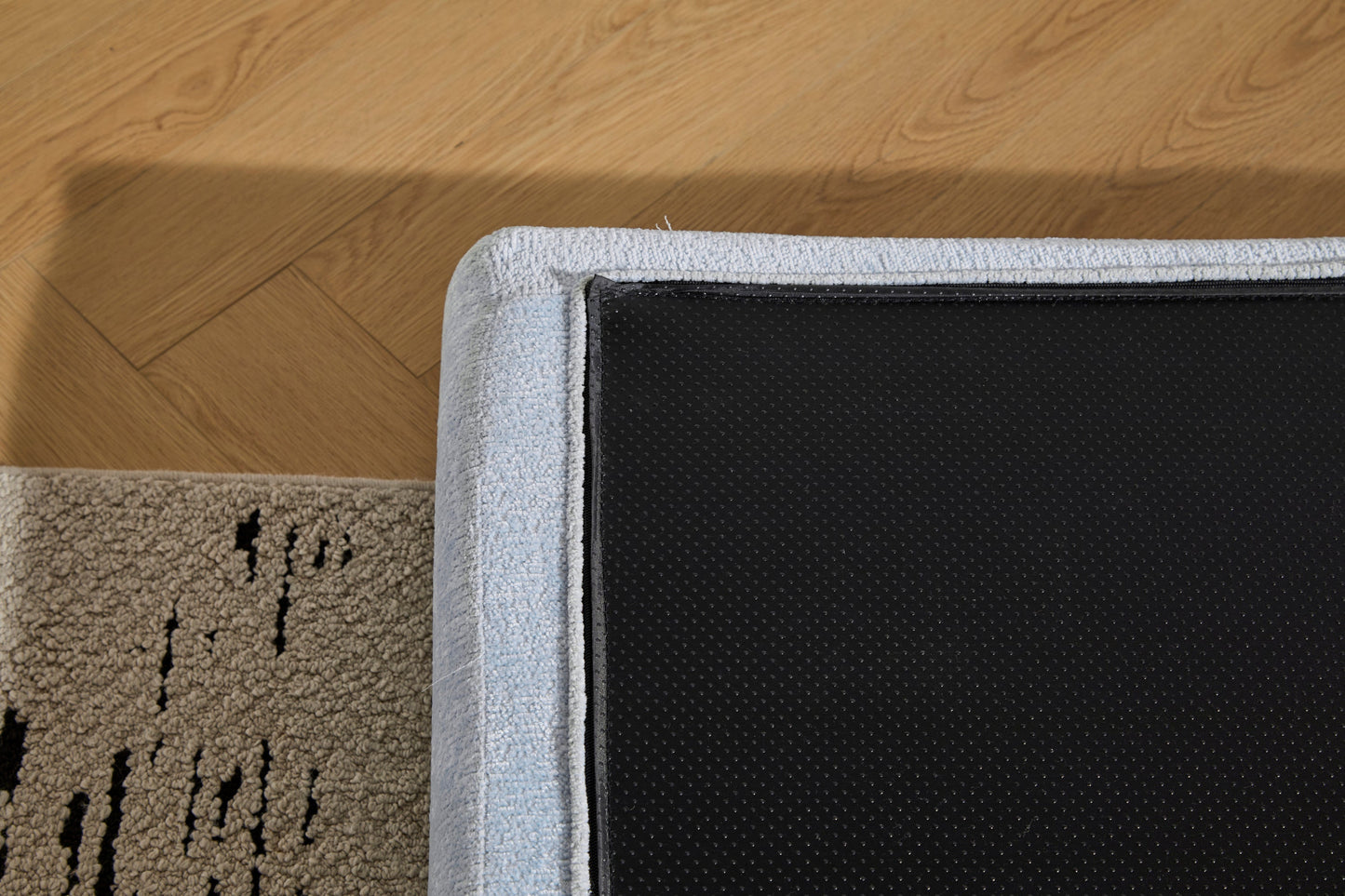 NEW Light Blue Chenille Fabric Floor Couch Compression Convertible Sofa Bed with Pillow Back Support Armrest Comfy Futon Couch Lounge Sleeper Bed