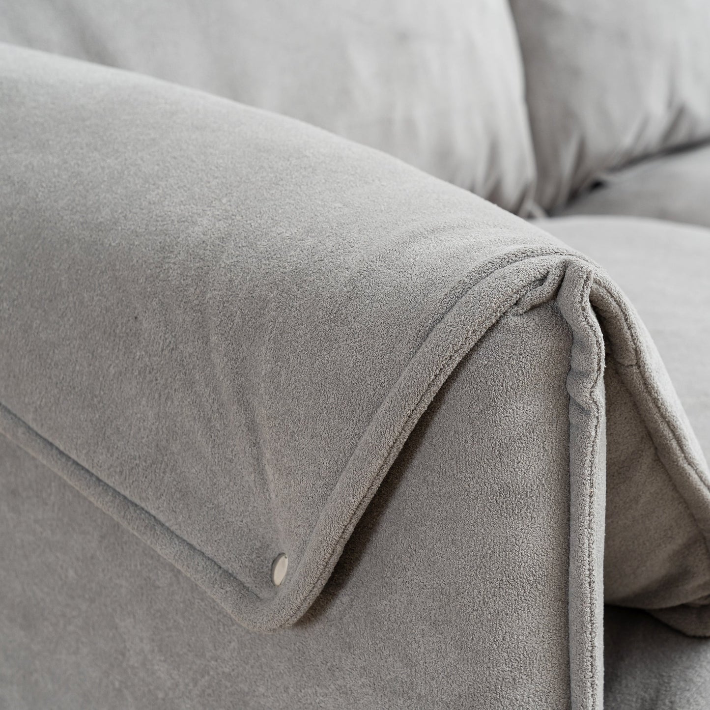 NEW Beige Convertible Combination L-Shaped Sofa with Footstools Storage