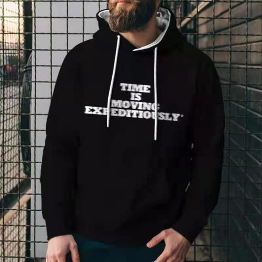New Fashion Solid Color Men's Casual Hoodies Sweatshirts