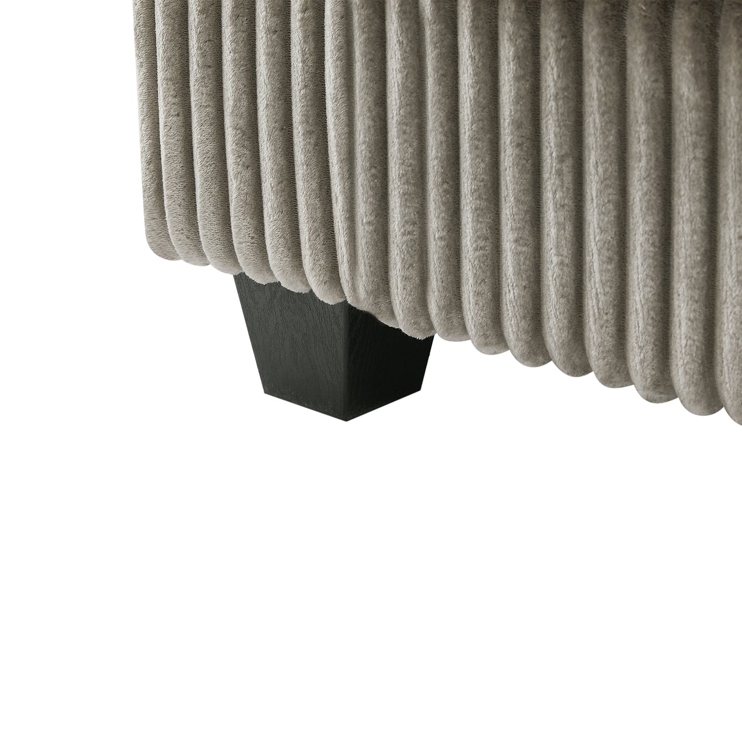 NEW Modern 4-Seater Corduroy Sofa Couch with USB Ports, Hidden Storage Arms, and Flip-Top Cup Holders, Brown, 133 Inches