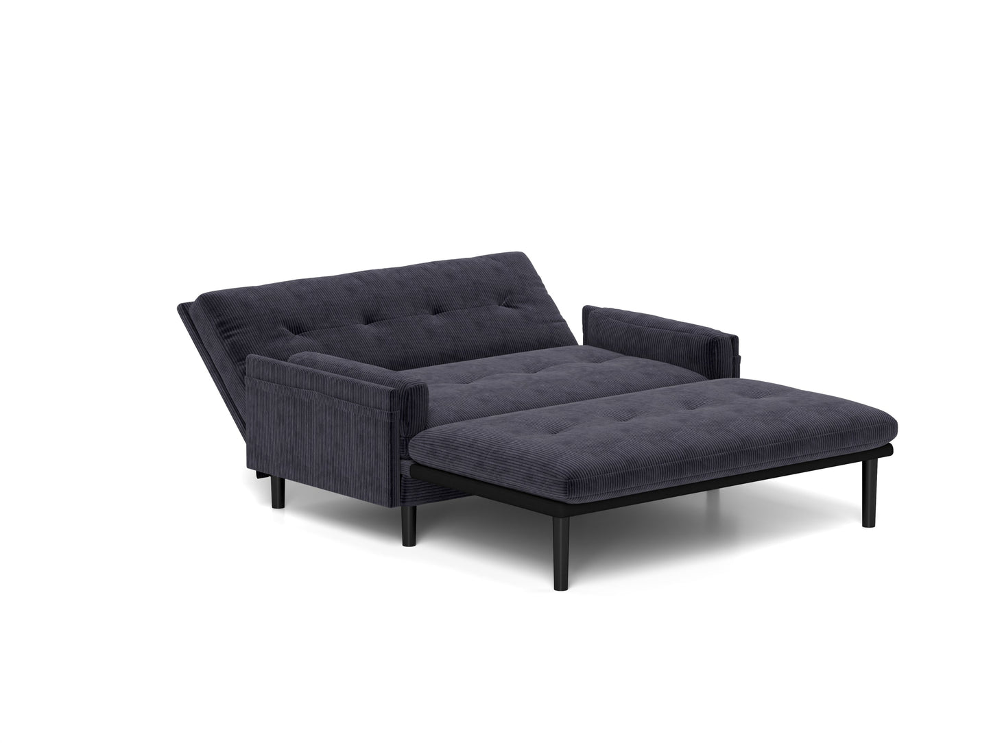 NEW Grey Velvet Loveseat Sofa Bed Lounge Couch