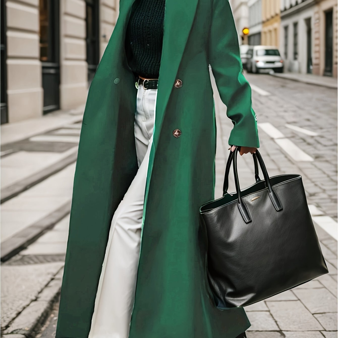 New Women's Double Breasted Trench Coat